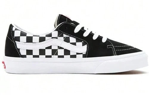 VANS SK8‑LOW "CHECKERBOARD – BLACK"
