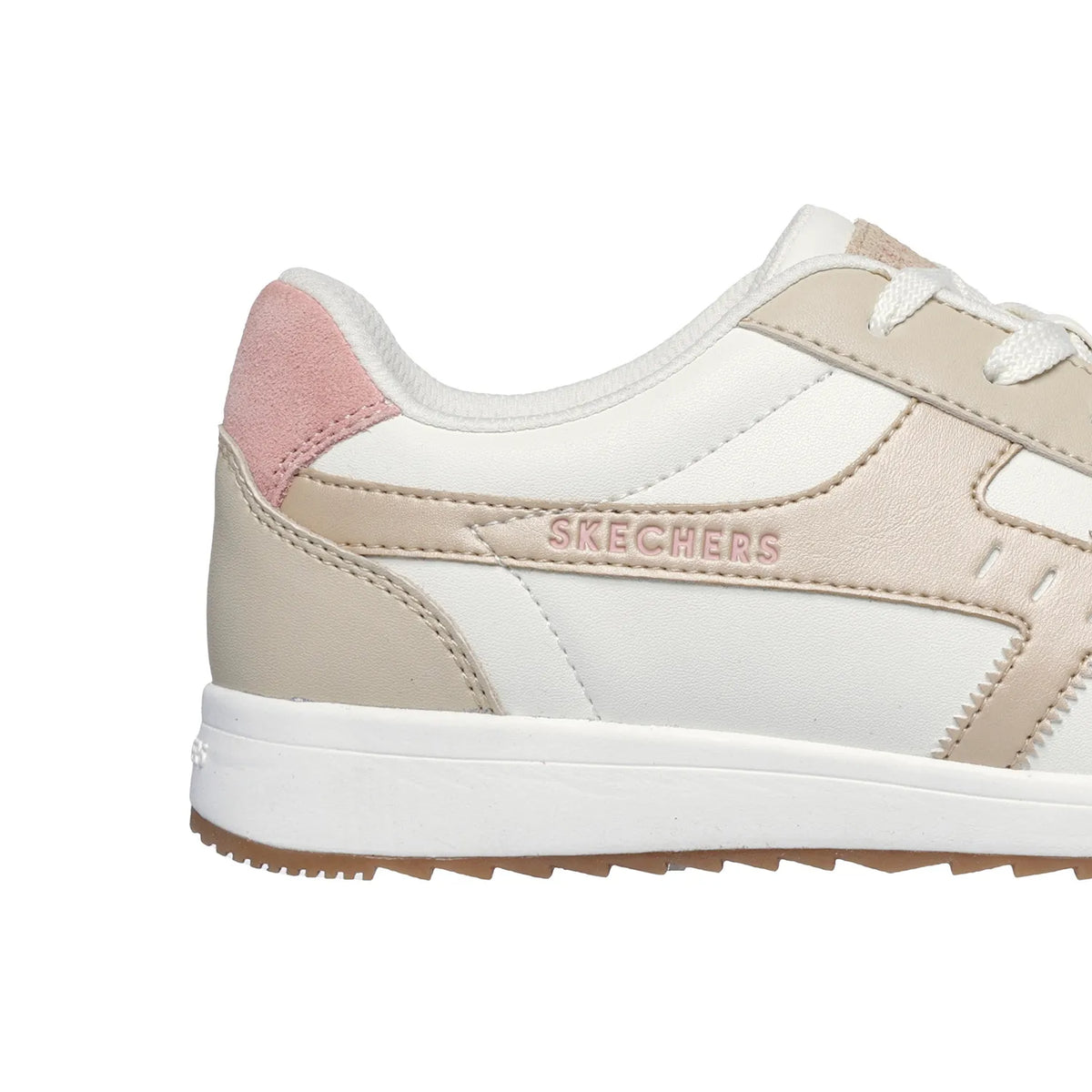 SKECHERS STREET ZINGER 2.0 (WHITE/BEIGE/PINK) MUJER