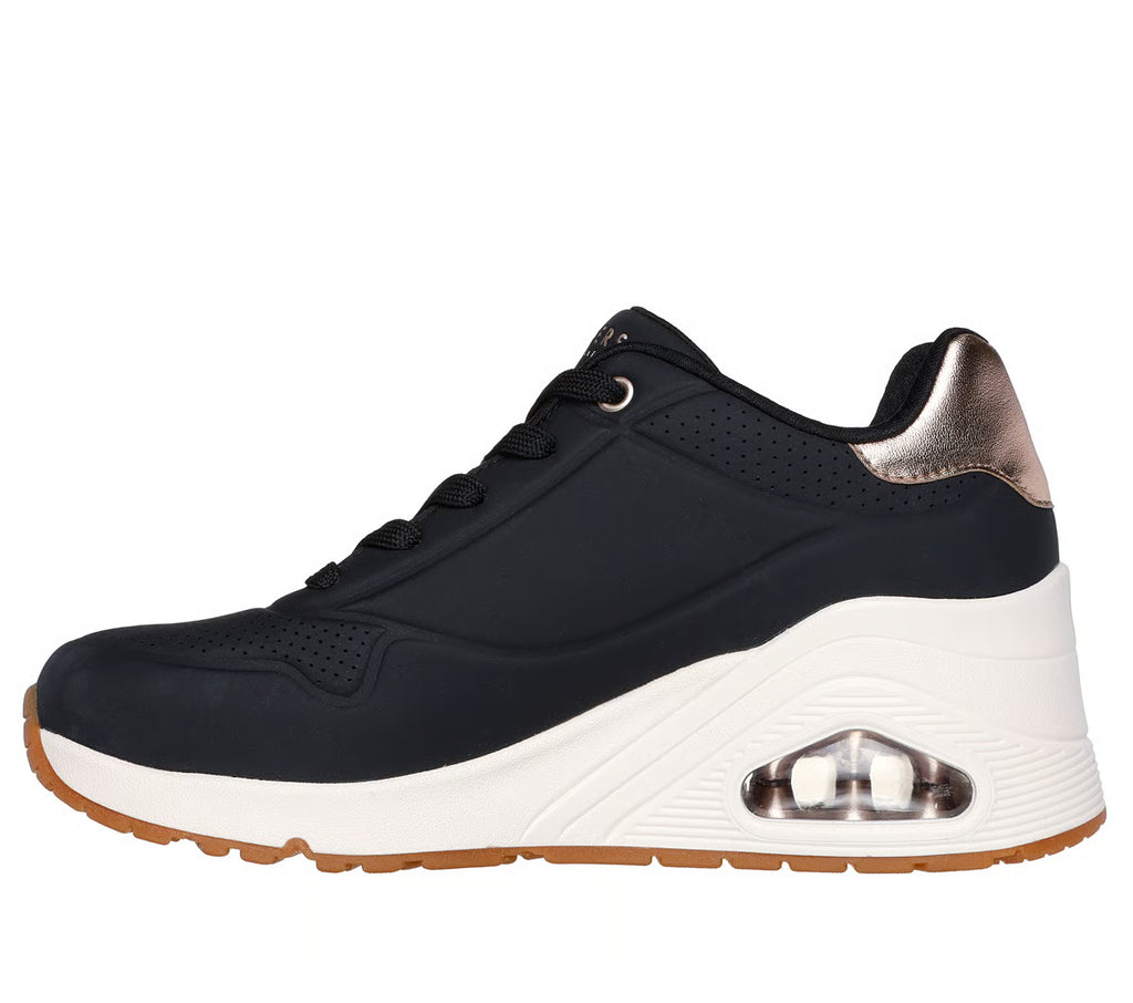 UNO WEDGE - HI STEPS BLACK