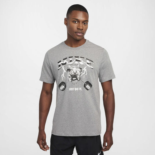 NIKE MEN'S FITNESS T-SHIRT GREY