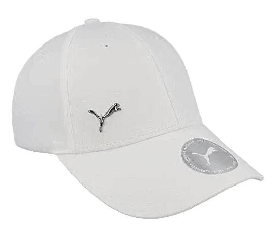 PUMA ESS METAL PUMA CAT BB CAP WHITE