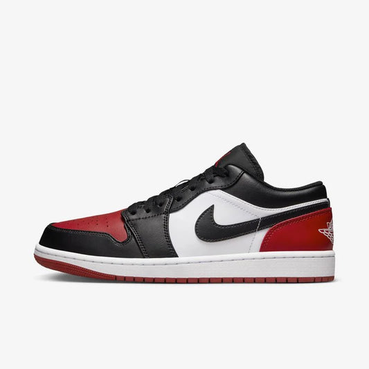 AIR JORDAN 1 LOW WHITE/BLACK/RED 553558-161 # 9.5