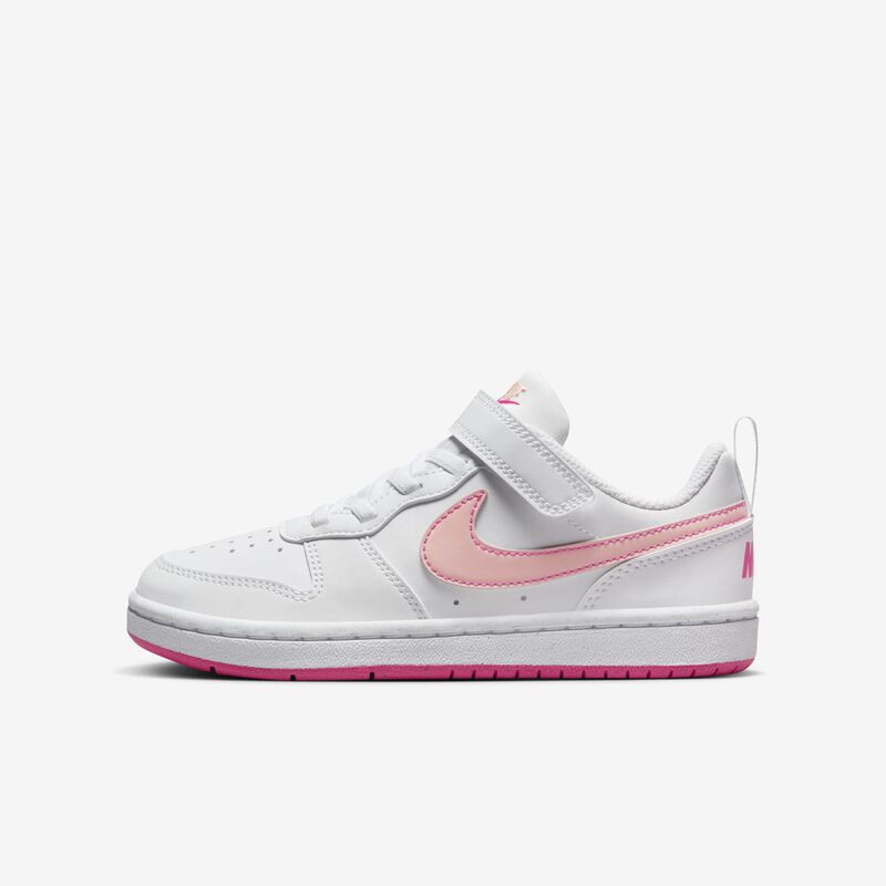 NIKE COURT BOROUGH LOW RECRAFT BPV  WHITE/PINK