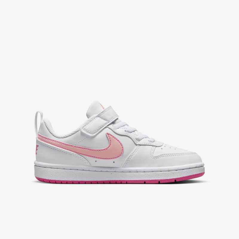 NIKE COURT BOROUGH LOW RECRAFT BPV  WHITE/PINK