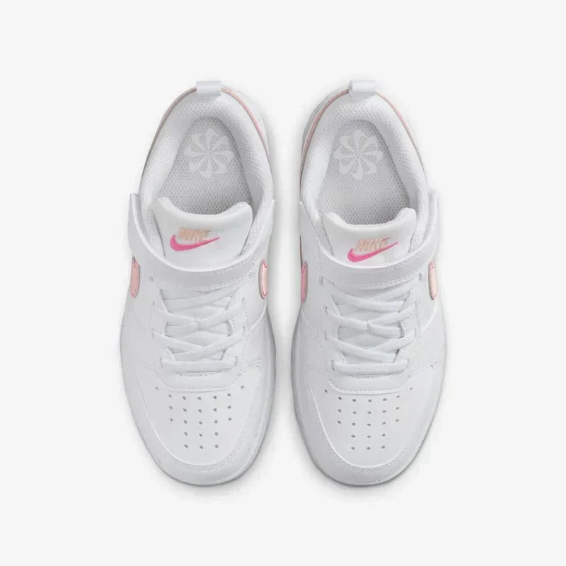 NIKE COURT BOROUGH LOW RECRAFT BPV  WHITE/PINK