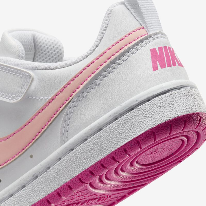 NIKE COURT BOROUGH LOW RECRAFT BPV  WHITE/PINK
