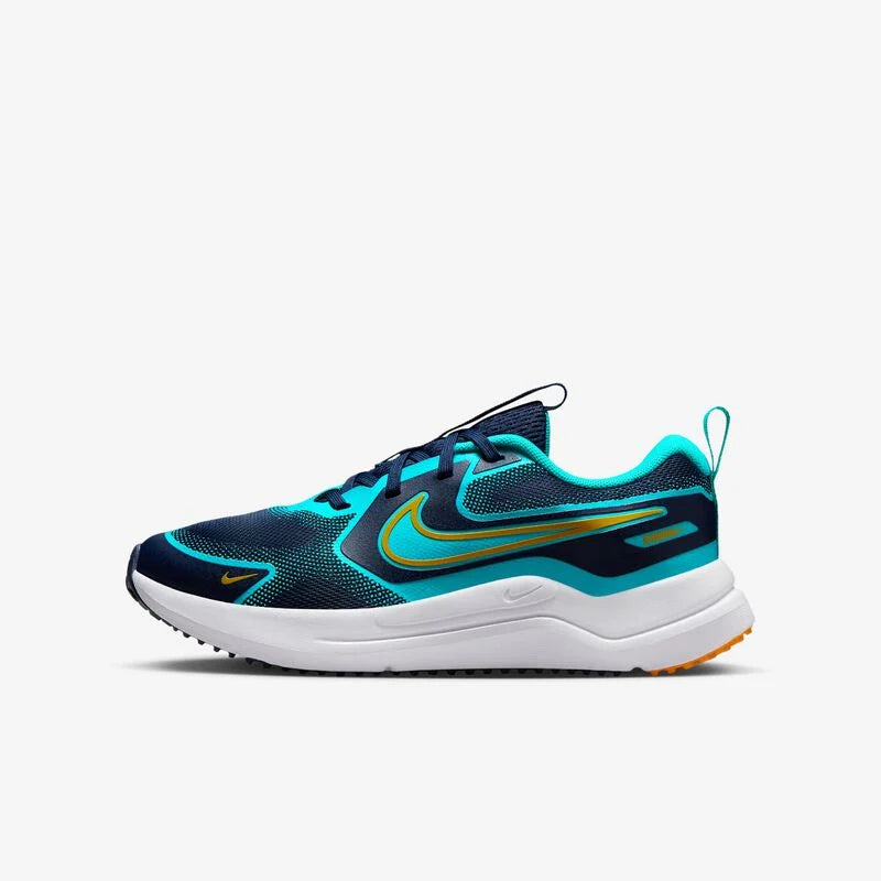 NIKE COSMIC RUNNER GS DARK BLUE AND LIGHT BLUE ORANGE JUNIOR MASCULINO