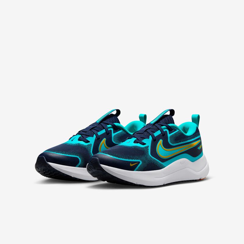 NIKE COSMIC RUNNER GS DARK BLUE AND LIGHT BLUE ORANGE JUNIOR MASCULINO