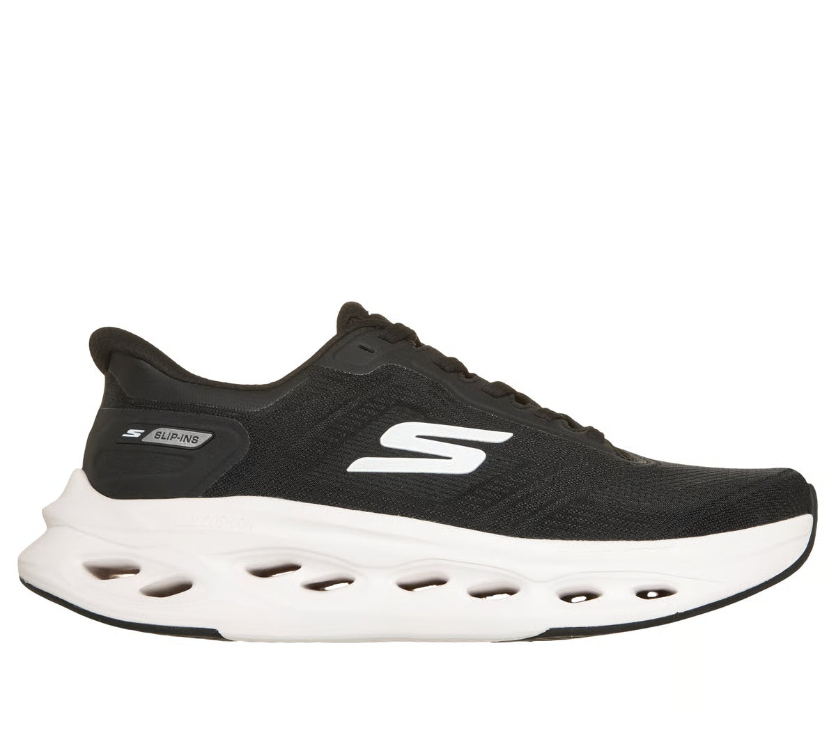 MAX CUSHIONING GLIDE-STEP BLACK/WHITE