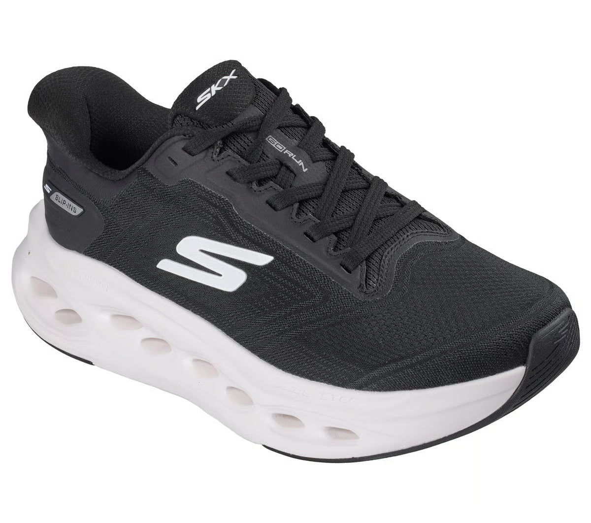 MAX CUSHIONING GLIDE-STEP BLACK/WHITE