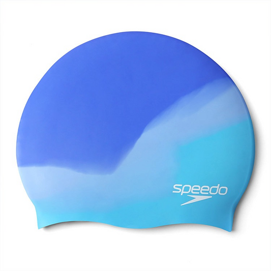 SPEEDO MULTICOLOR SILICONE SWIM CAP SKY BLUE