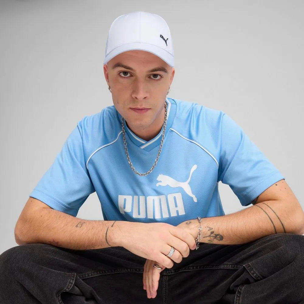 PUMA ESS METAL PUMA CAT BB CAP WHITE