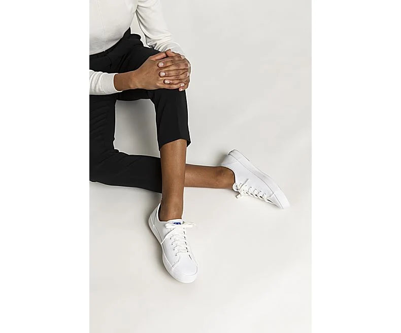 KEDS KICKSTART LEATHER WHT WH57559 # 5 MUJER