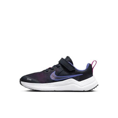 NIKE DOWNSHIFTER 12 NN PSV BLACK/PURPLE NIÑA PRE-ESCOLAR