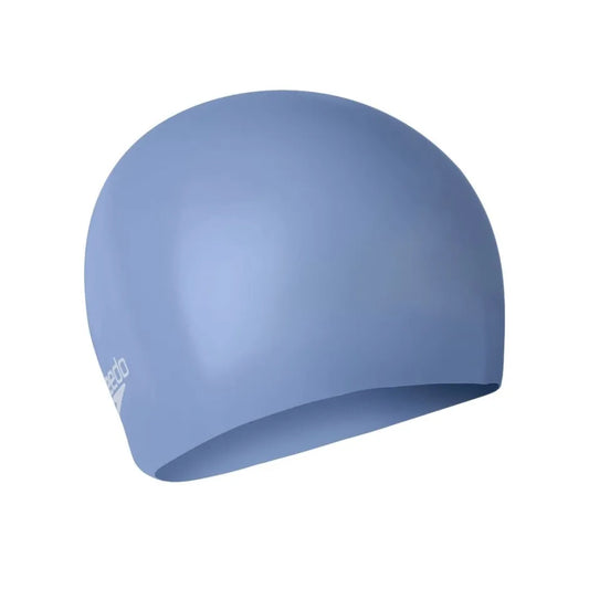 SPEEDO LONG HAIR SILICONE SWIMMING CAP  BLUE/PURPLE