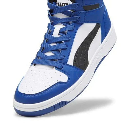 PUMA REBOUND LAYUP WHT/BLU/BLK 369573-36 # 11.5