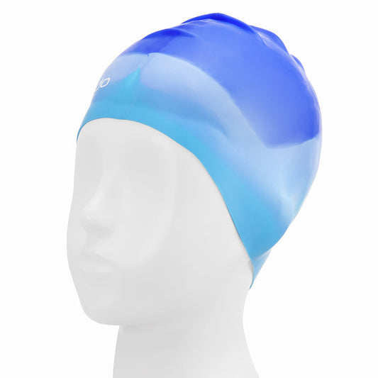 SPEEDO MULTICOLOR SILICONE SWIM CAP SKY BLUE