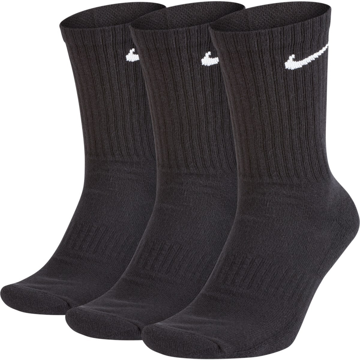 EVERYDAY CUSH CREW 3PR BLK/WHT SX7664-010 # L