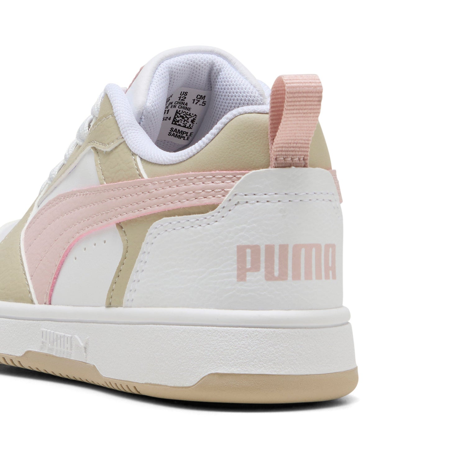 PUMA REBOUND V6 LO PS WHITE MIST/DESERT NIÑA PRE-ESCOLAR