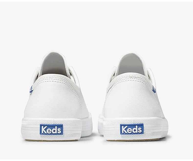 KEDS KICKSTART LEATHER WHT WH57559 # 5 MUJER