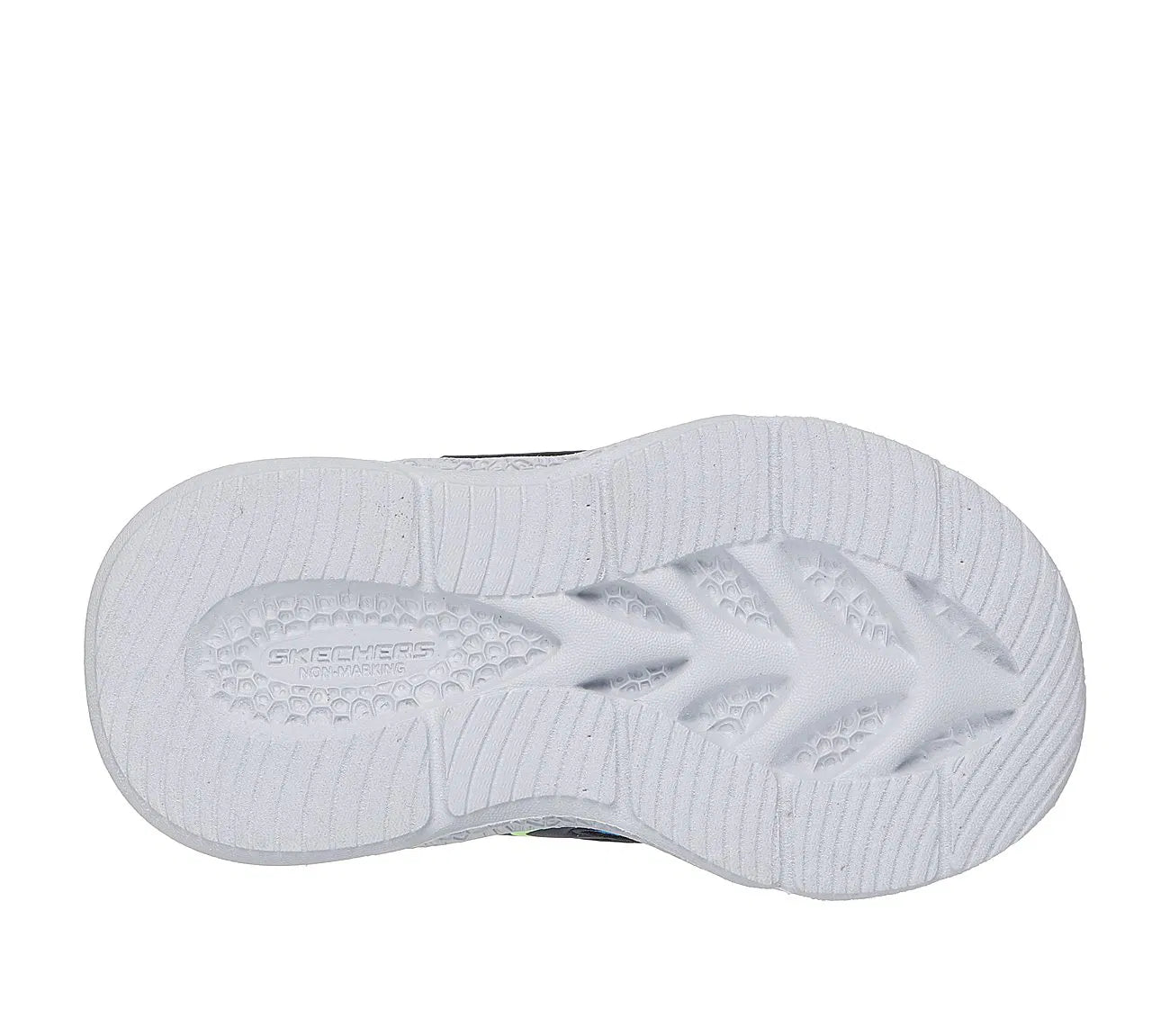 SKECHERS METEOR-LIGHTS-GLOW NAVY/LIME NIÑO INFANTE