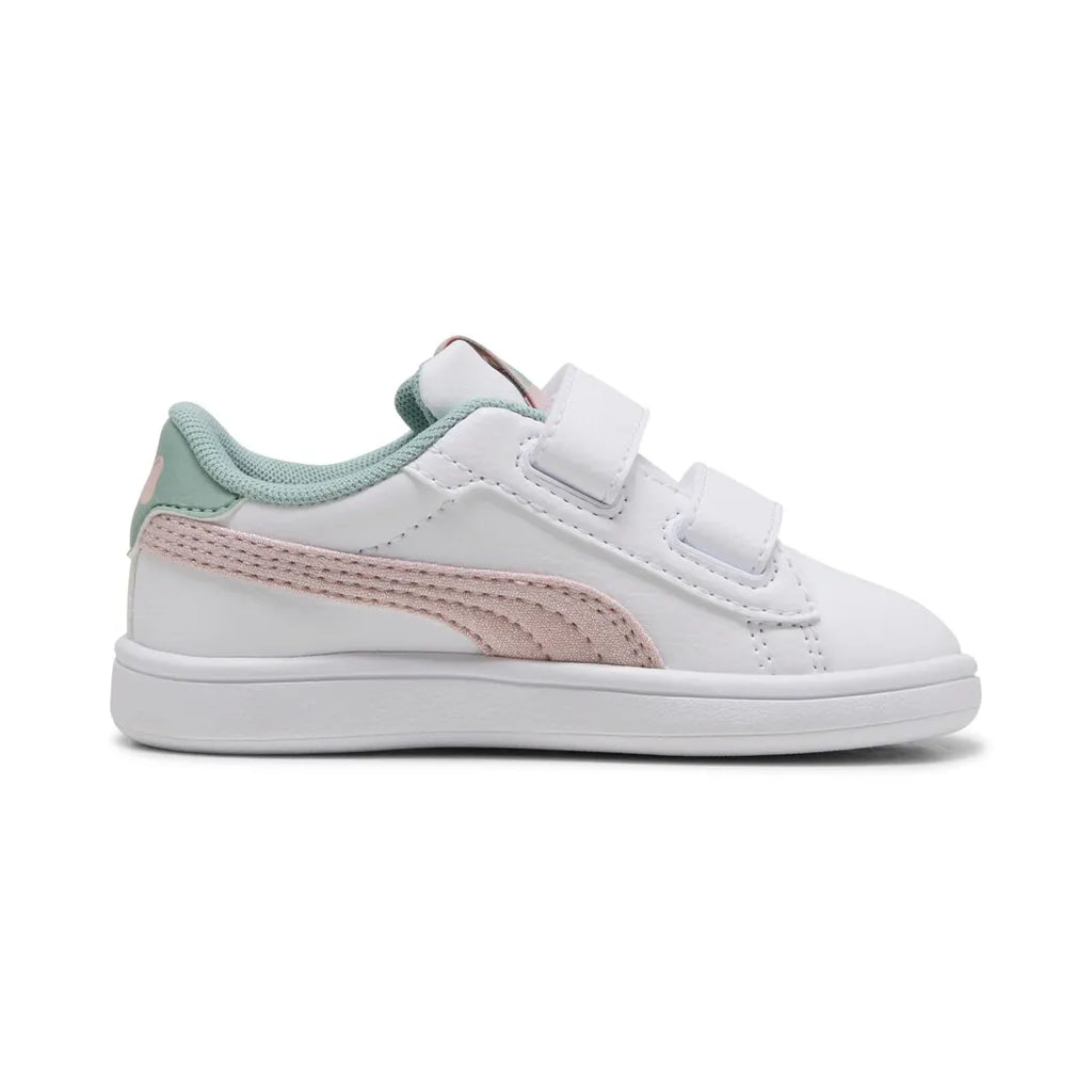 PUMA SMASH 3.0 GIRLY V INF WHITE/MAUVE MIST NIÑA INFANTE