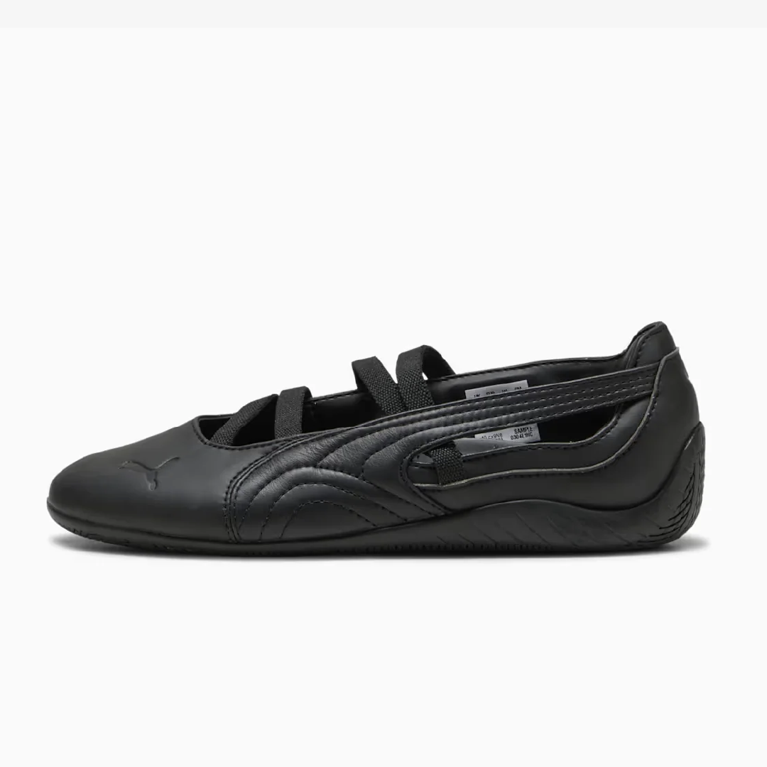SPEEDCAT BALLET LTHR WNS  BLACK