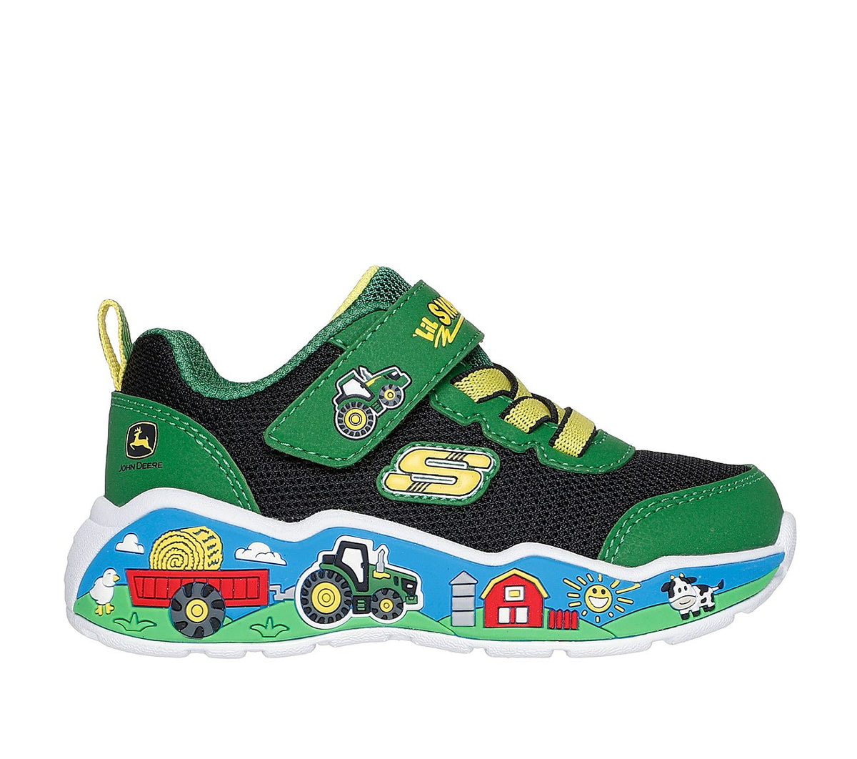 SKECHERS PLAY SCENE BARN-SQUAD BUDDIES (GREEN/BLACK) NIÑO INFANTE