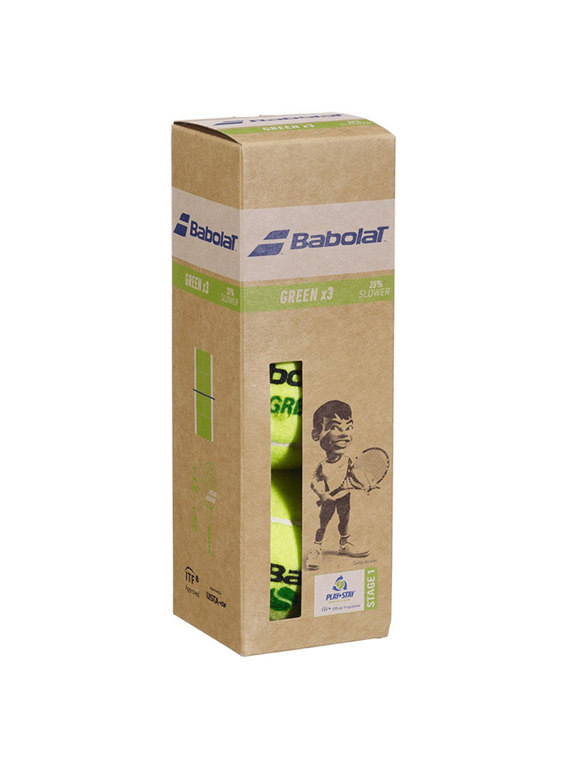 BABOLAT PELOTAS DE TENIS INFANTILES GREEN JUNIOR UNISEX