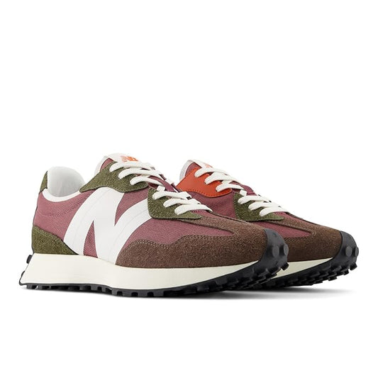 NEW BALANCE 327 HD DARK MUSHROOM/WASHED BURGUNDY MS327HD # 7