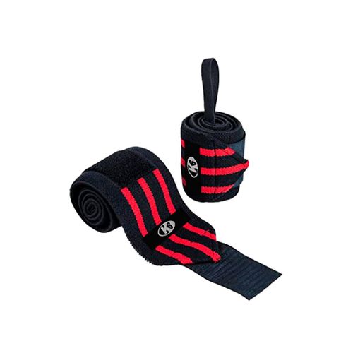 MUÑEQUERAS PARA PESA BLACK/RED