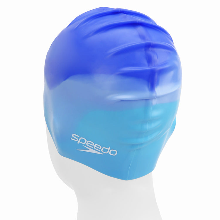 SPEEDO MULTICOLOR SILICONE SWIM CAP SKY BLUE