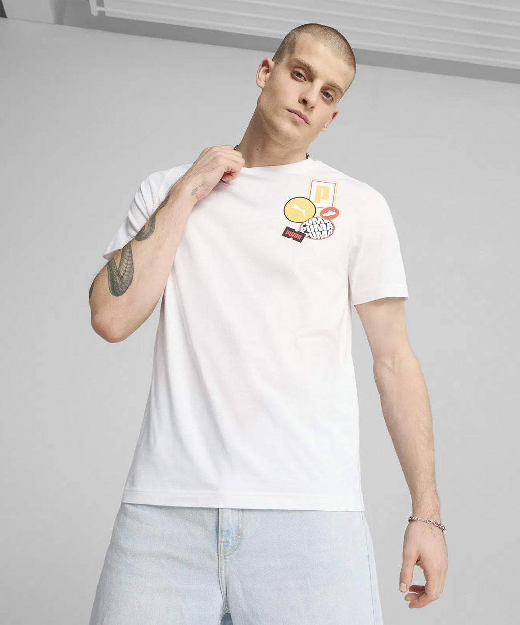 PUMA GRAPHICS ICON TEE / SL WHITE HOMBRE