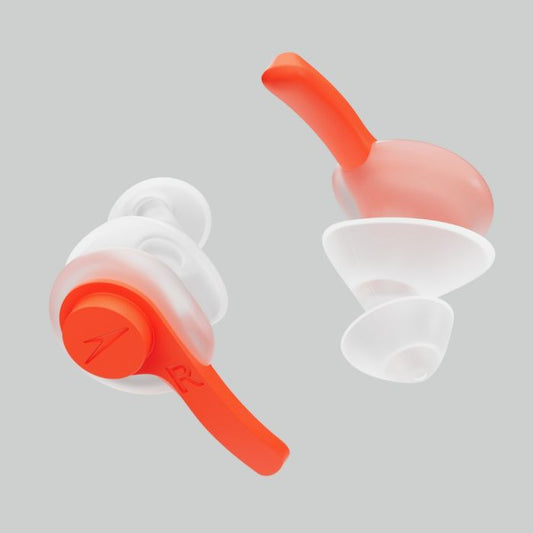 SPEEDO BIOFUSE EARPLUG - CLEAR/FLURO TANGERINE