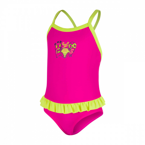 MOONSET FRILL SUIT PNK/YLW