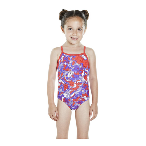 BOW SWIMSUIT BL/RD 8-11446C196 # 1