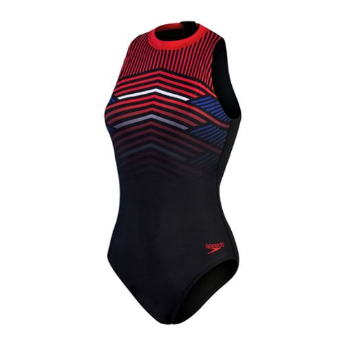 MD PRINTED HYDRASUIT BLK/RED/WHT