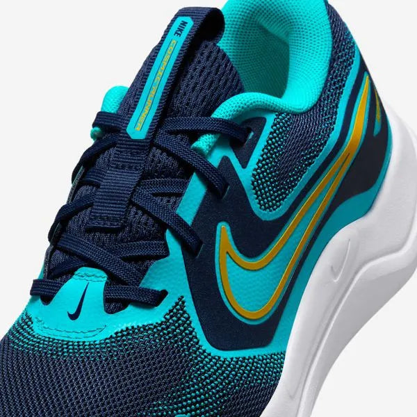 NIKE COSMIC RUNNER GS DARK BLUE AND LIGHT BLUE ORANGE