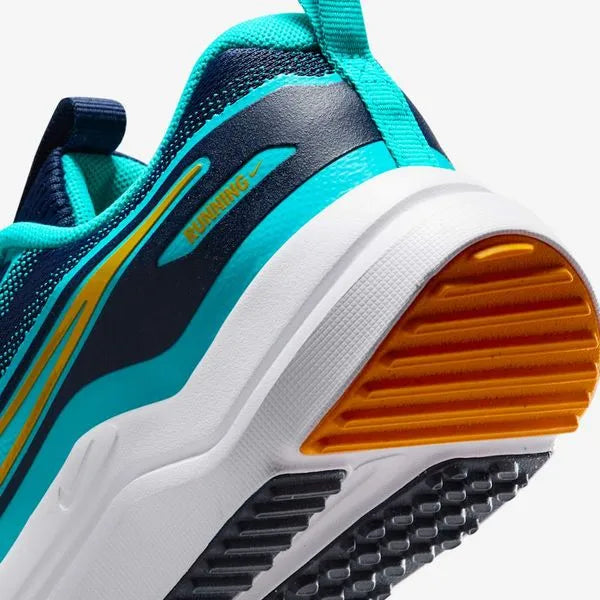 NIKE COSMIC RUNNER GS DARK BLUE AND LIGHT BLUE ORANGE