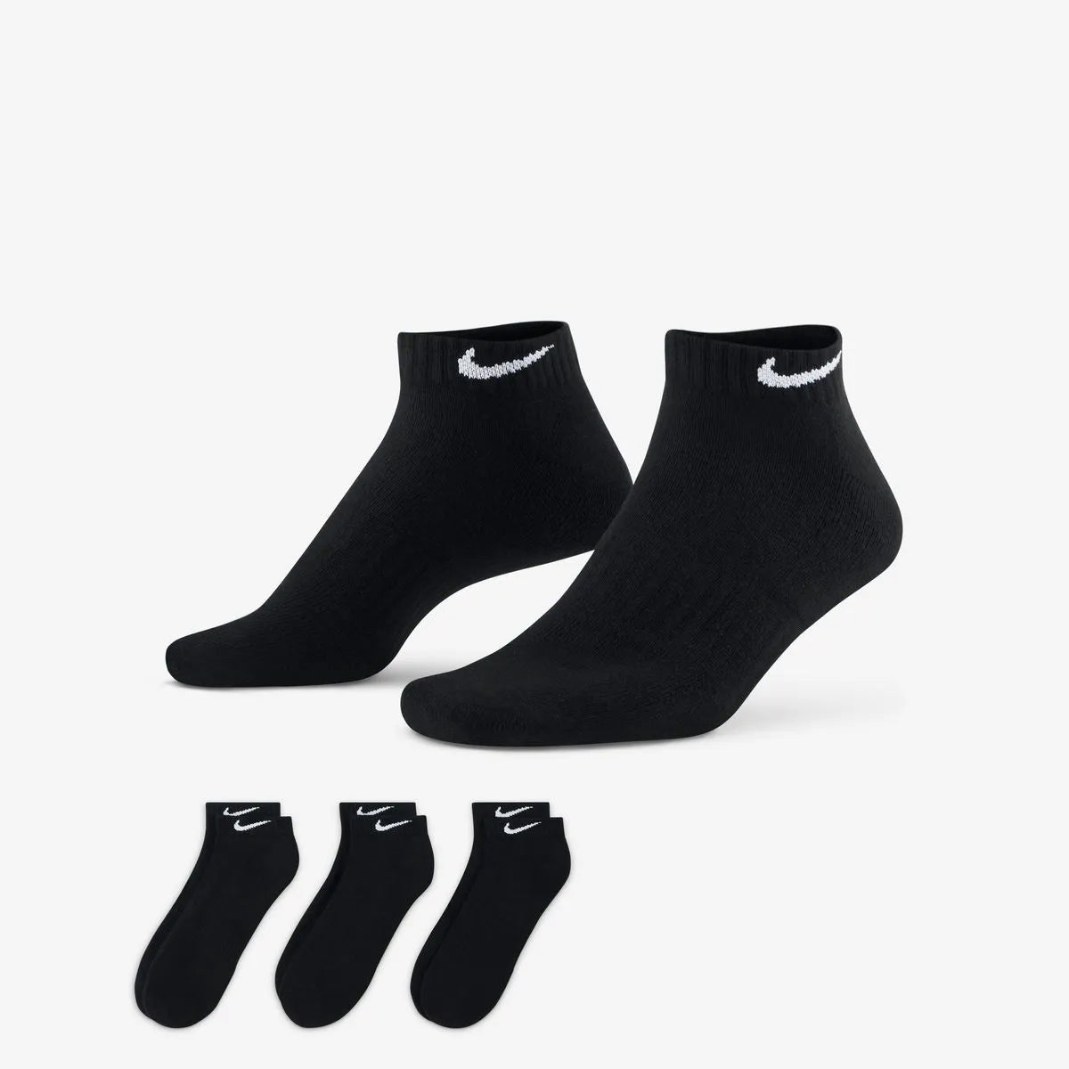 EVERYDAY CUSH LOW 3PR BLK/WHT SX7670-010 # L