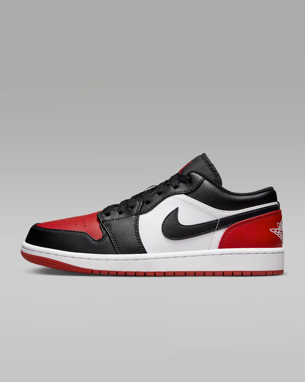 AIR JORDAN 1 LOW WHITE/BLACK/RED HOMBRE