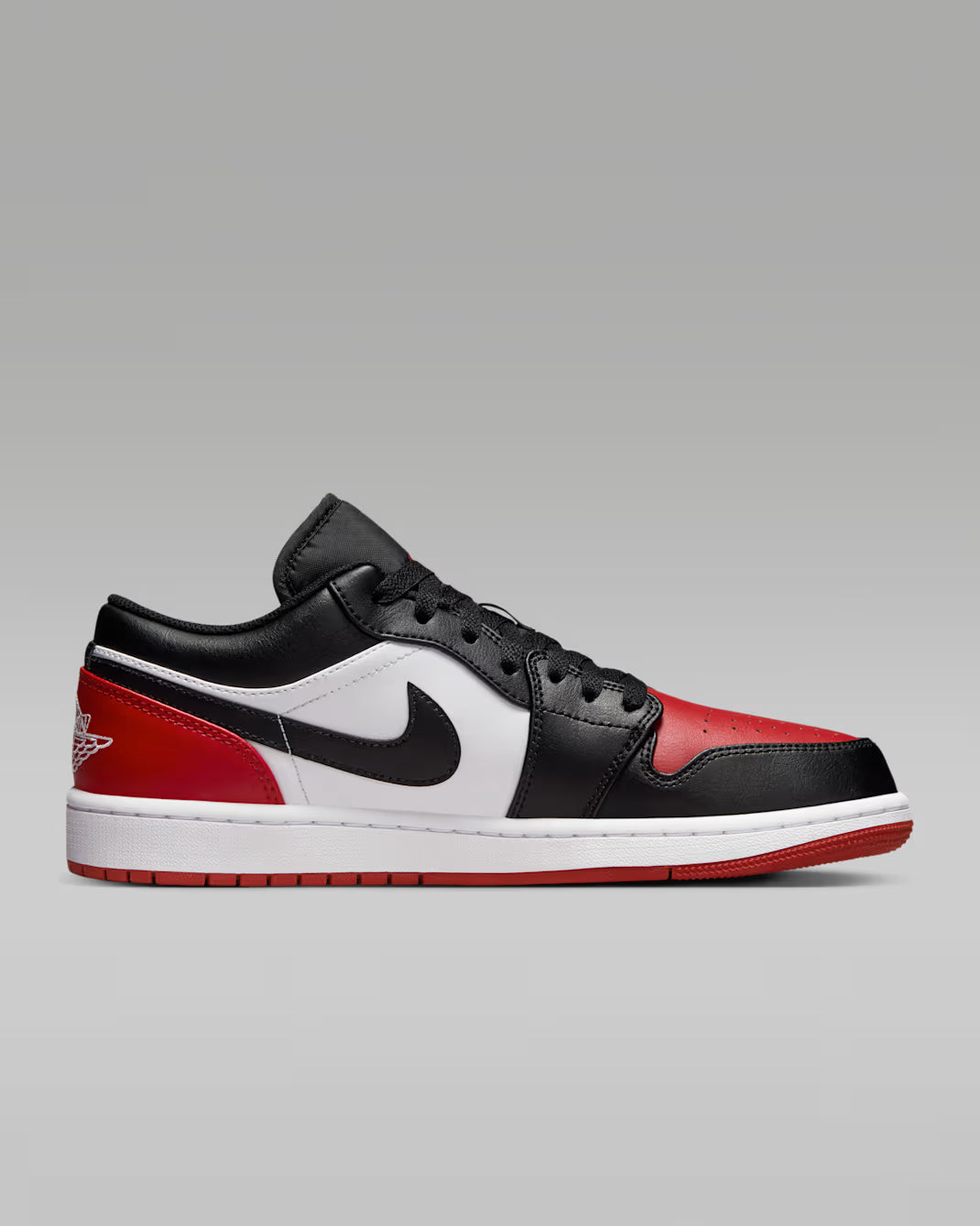 AIR JORDAN 1 LOW WHITE/BLACK/RED HOMBRE