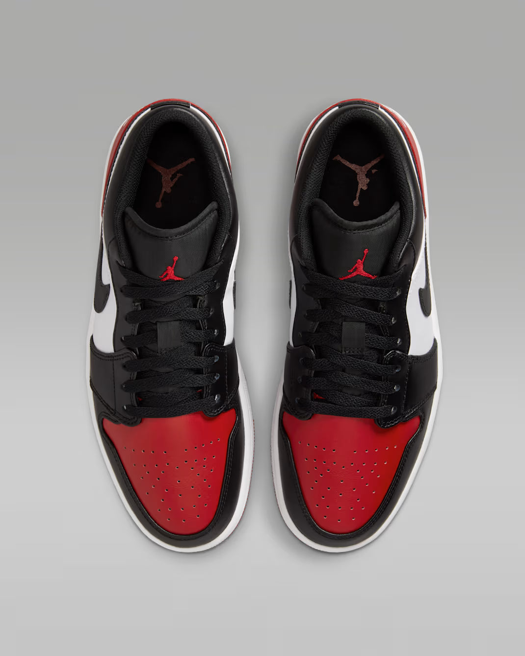 AIR JORDAN 1 LOW WHITE/BLACK/RED HOMBRE