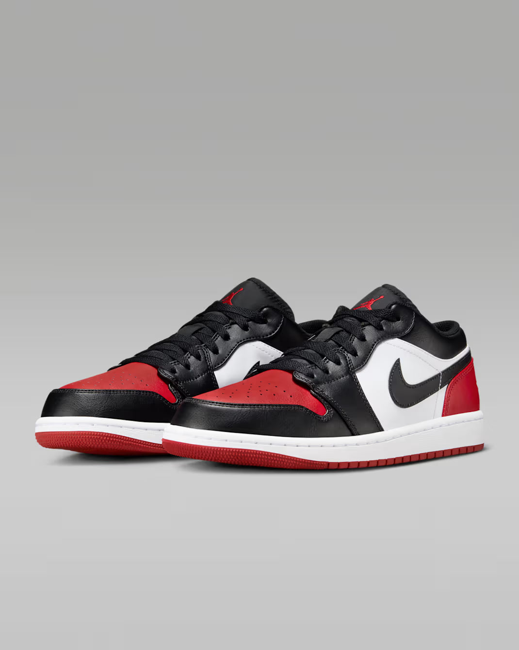 AIR JORDAN 1 LOW WHITE/BLACK/RED HOMBRE