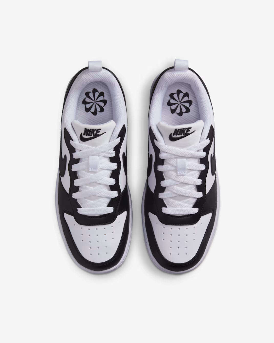 COURT BOROUGH LOW RECRAFT BG BLACK/WHITE