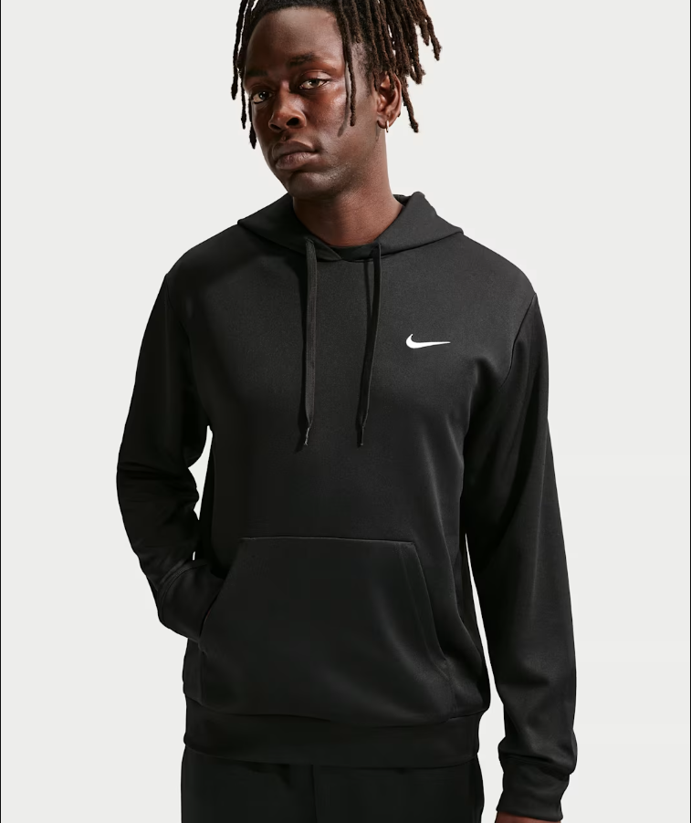NIKE SUDADERA DRI-FIT FLEX PULLOVER HOODIE (BLACK) HOMBRE