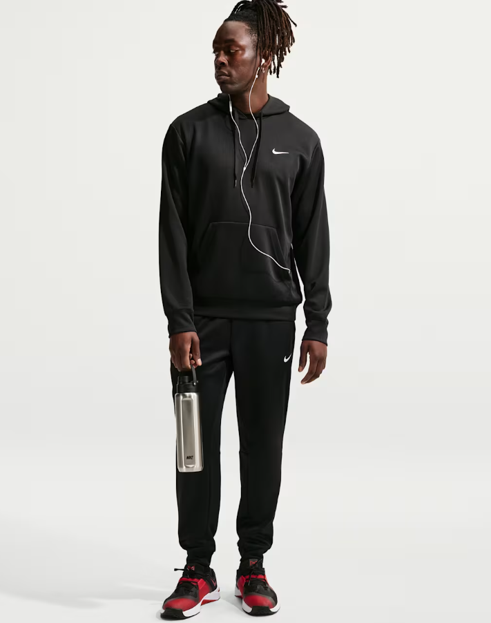 NIKE SUDADERA DRI-FIT FLEX PULLOVER HOODIE (BLACK) HOMBRE