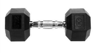 K6 MANCUERNA HEXAGONAL DE GOMA (20 LB) UNISEX