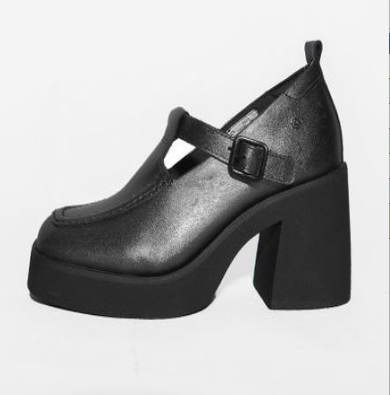 COURO PRETO BURNED MUJER