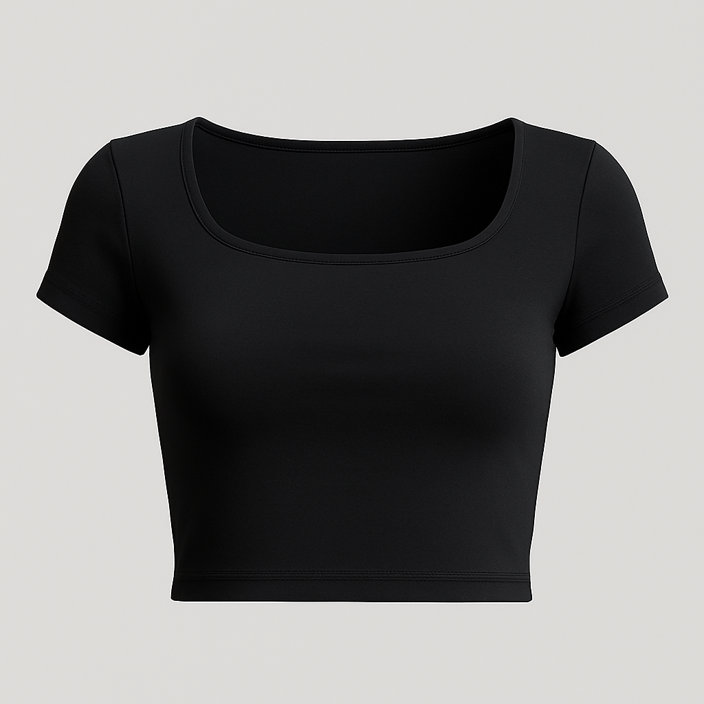 TOP ESCOTE CUADRADO NEGRO